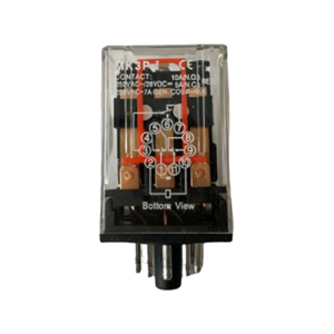 رله شیشه‌ای ۱۱ پایه مدل MK3P-I AC220V بدون سوکت CHINT