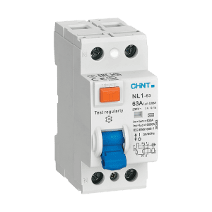 کلیدمحافظ جان ساده 2 پل 25 آمپر مدل NL1-63-2P-25A برند CHINT