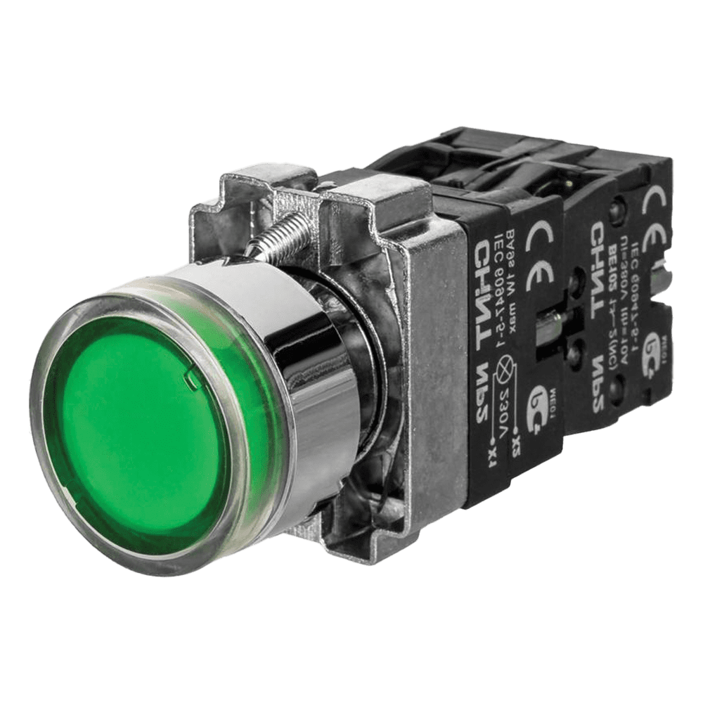 شستی استارت چراغدار سبز مدل NP2-BW-3361-LED برند چینت 1 شستی استارت چراغدار سبز مدل NP2-BW-3361-LED برند چینت