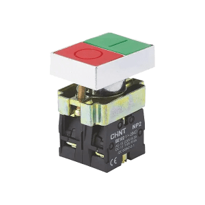 شستی استارت استپ دوبل ساده مدل NP2-BL 8325 برند چینت