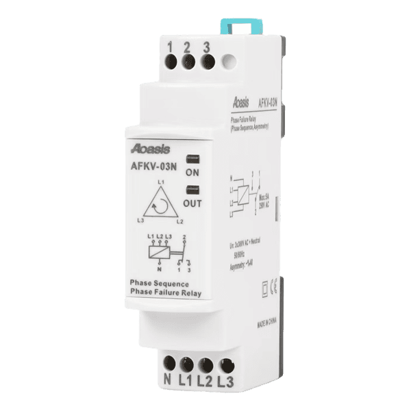 رله کنترل فاز موتوری مدل AFKV-03N شرکت Aoasis